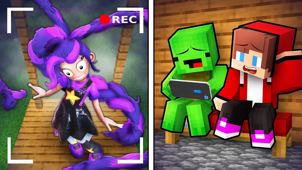 JJ and Mikey Got SCARY LILY LOVEBRAINDS on a Hidden Camera in Minecraft! - Maizen