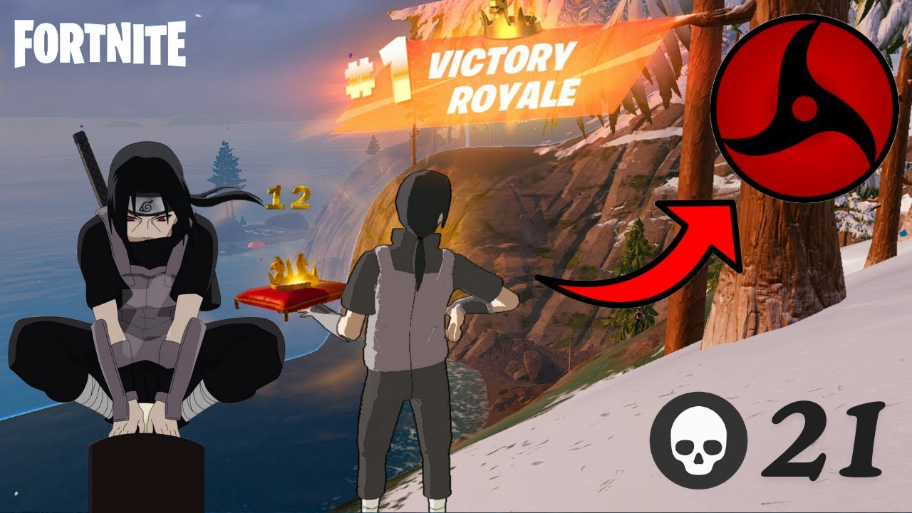 FORTNITE CHAPTER 5 SEASON 3 | ITACHI UCHIHA | SQUAD FILL | ZERO BUILD | FULL GAMEPLAY | 👑 12