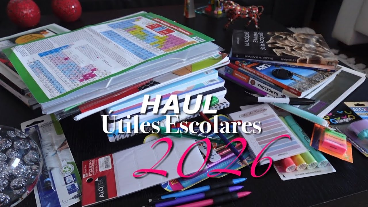 HAUL ÚTILES ESCOLARES 2026 🤭🏫📚 