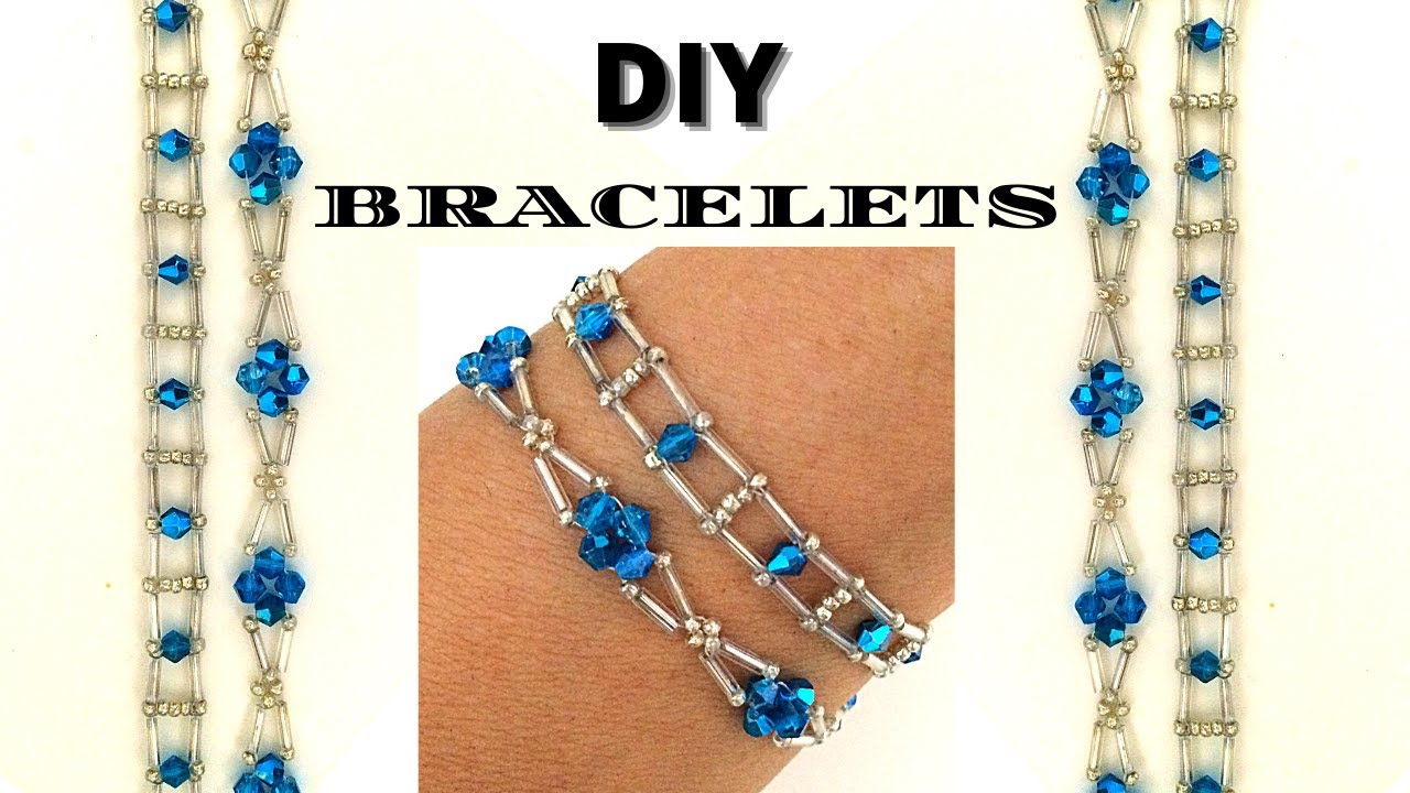 DIY Beaded Bracelets. beading tutorial. Beginner beading patterns