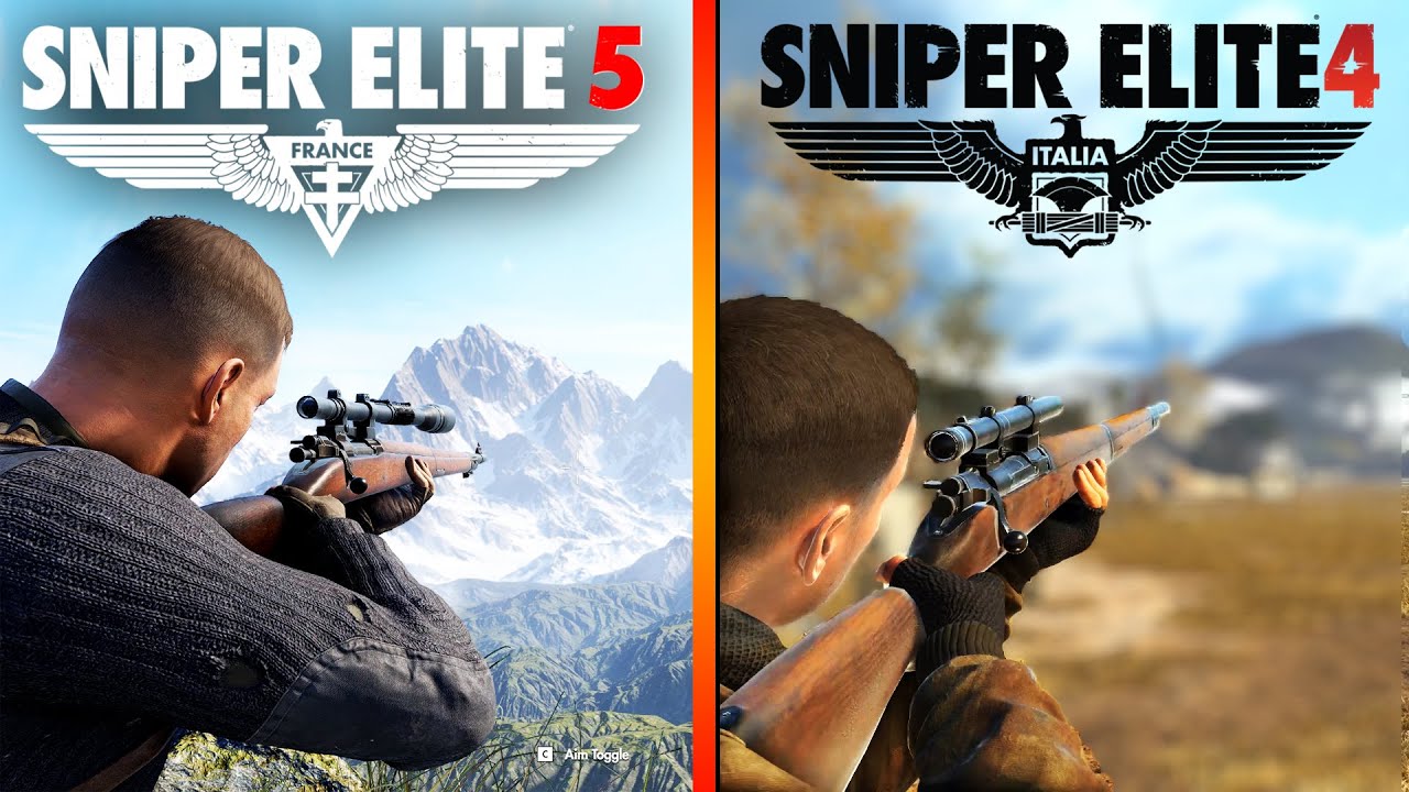 Sniper Elite 5 vs Sniper Elite 4 - Weapons Comparison