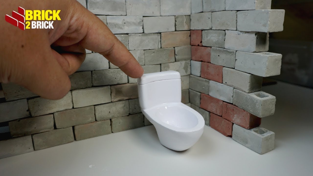 DIY How to Make Miniature Toilet - Made With Clay