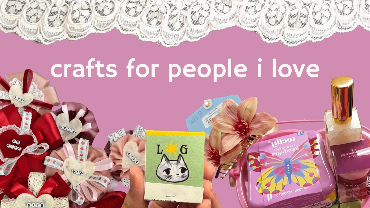 CRAFT WITH ME - Valentines and very late Christmas gifts
