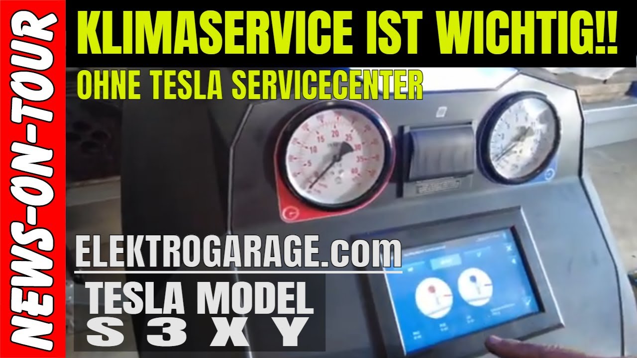 Klimaservice ⚡️Tesla Model S 3 X Y @Elektrogarage com Much bei Tesla-Gutachter Wolfgang Müller