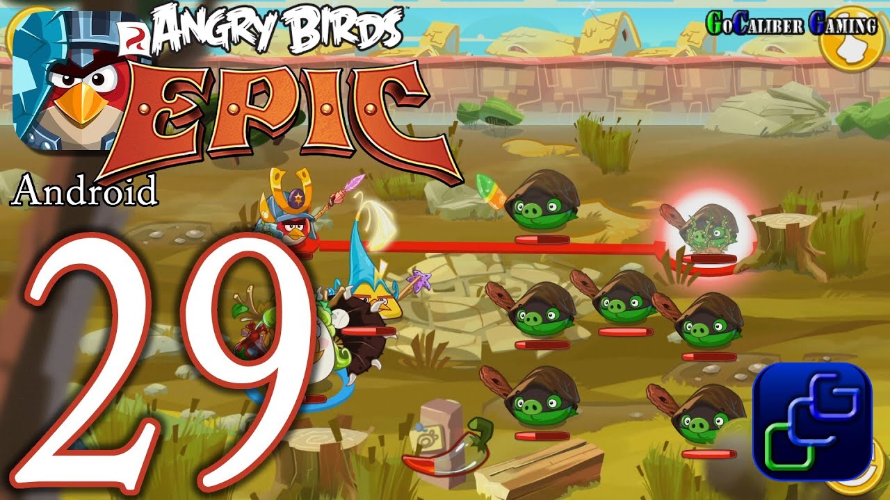 ANGRY BIRDS Epic Android Walkthrough - Part 29 - Eastern Bambo Forest, Old Nesting Barrows