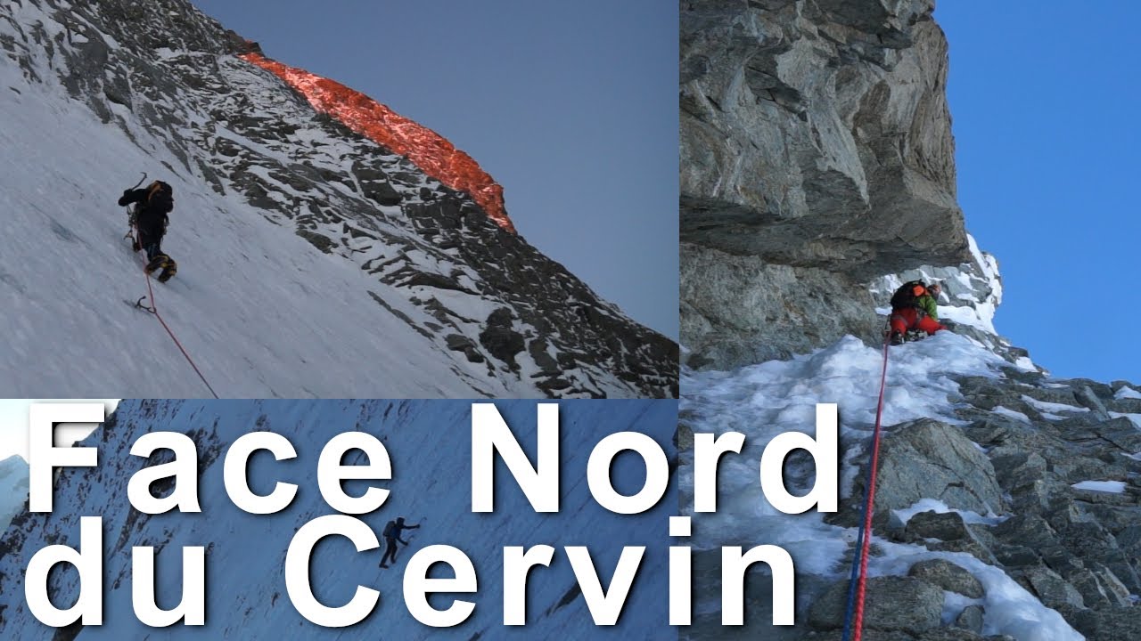 #1 Face Nord du Cervin Cervino Matterhorn Voie Franz et Toni Schmid alpinisme montagne