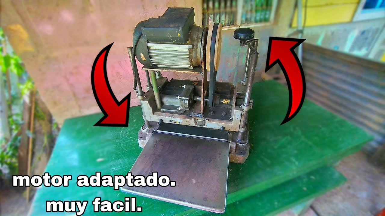 como adaptar motor en cepillo portatil moderno.