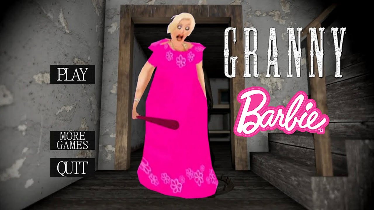  جراني صارت باربي 😱❤️ الهروب من الباب ‼️Granny is Barbie #Granny #grannygame 