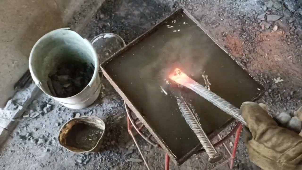 Veja como fazer  têmpra em em Mareta e talhadeira de ferro de construção sem bate papo