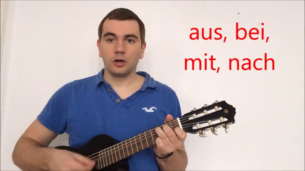 das Dativ-Präpositionen-Lied