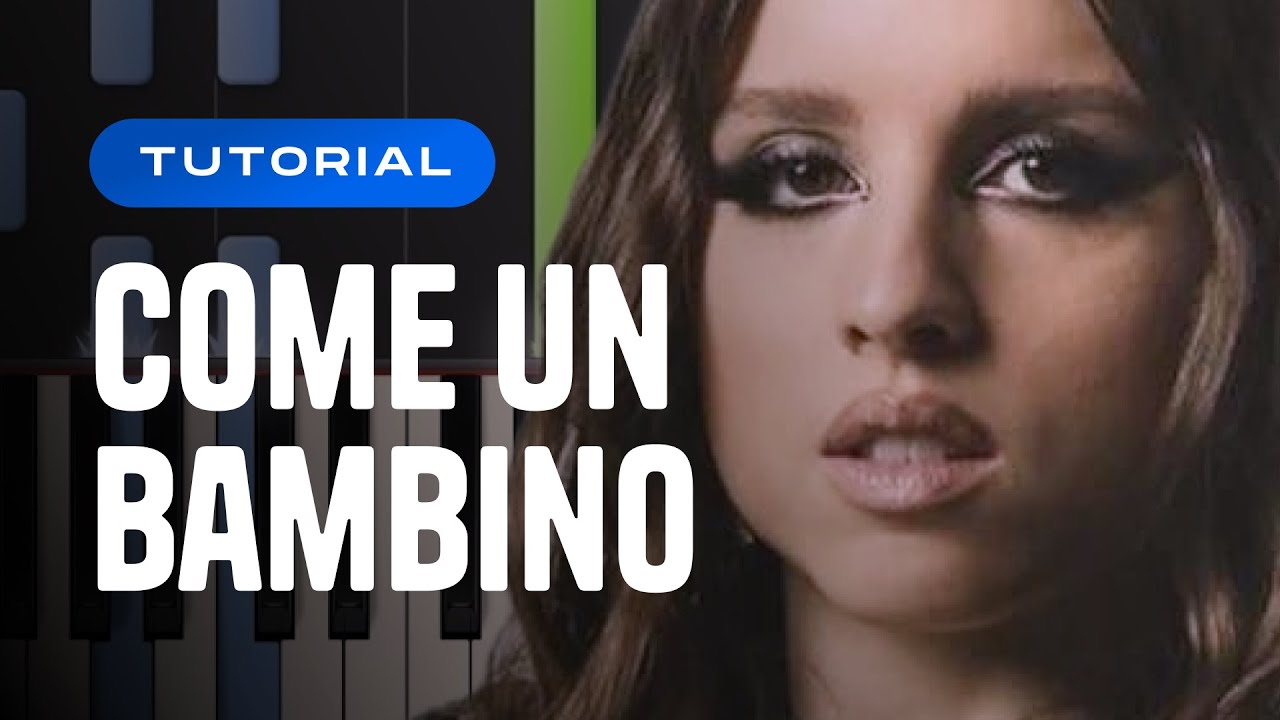 [TUTORIAL] Angelina Mango | Come Un Bambino // Piano Tutorial con Synthesia