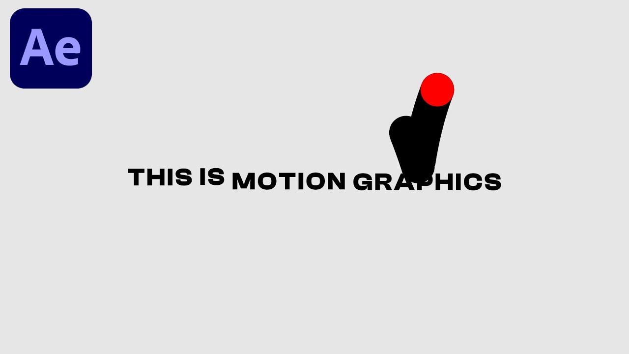 Minimal Circle Motion Graphics Text Animation in After Effects - After Effects Tutorial