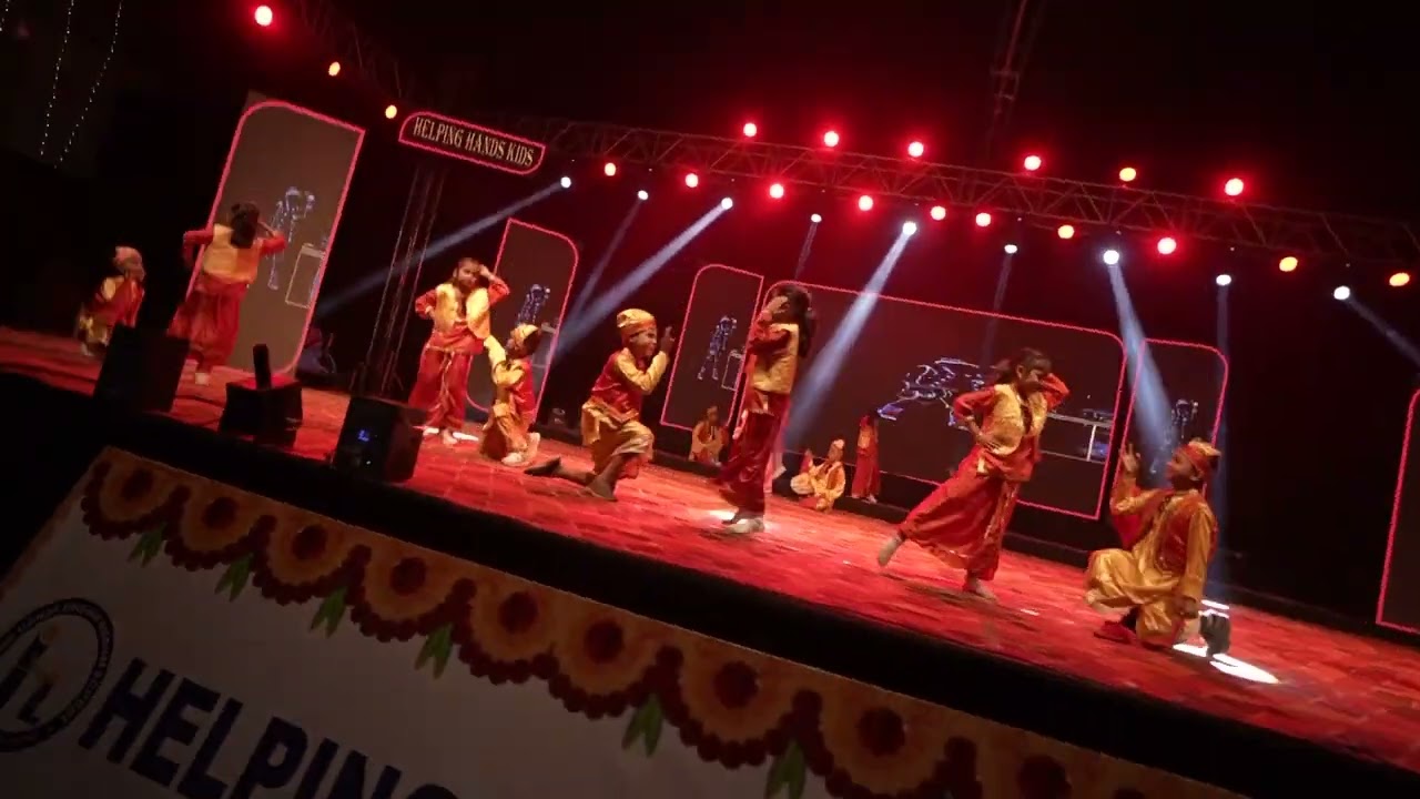 Dancing peacock #Helping Hands School #students of class 1st