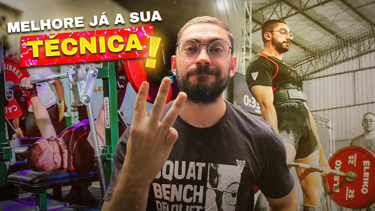 3 Exercícios Para Melhorar Sua Técnica no Powerlifting (Agachamento, Supino e Terra)