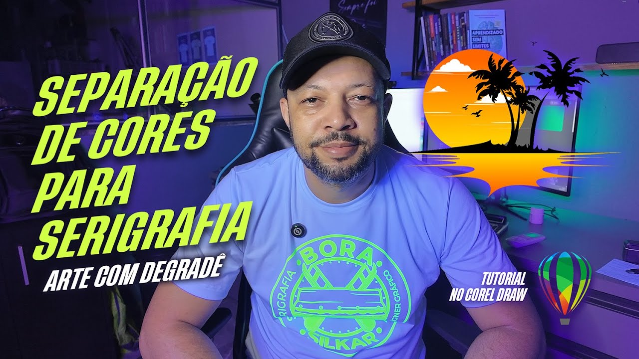 Separação de cores para serigrafia degradê