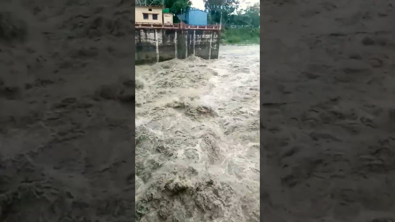 Dakpathar Barrage💦 Destruction in Himachal After heavy rainfall 