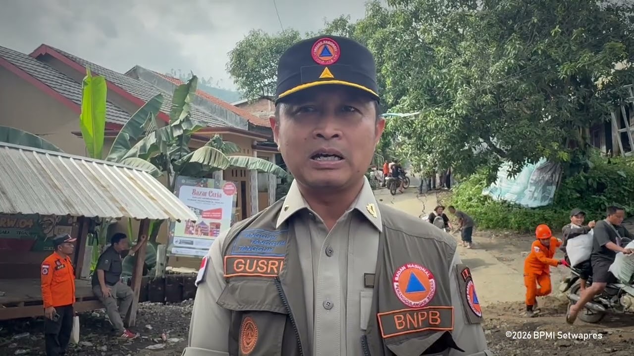 Keterangan Pers oleh Dirut Penanganan Bencana Wilayah 1 BNPB