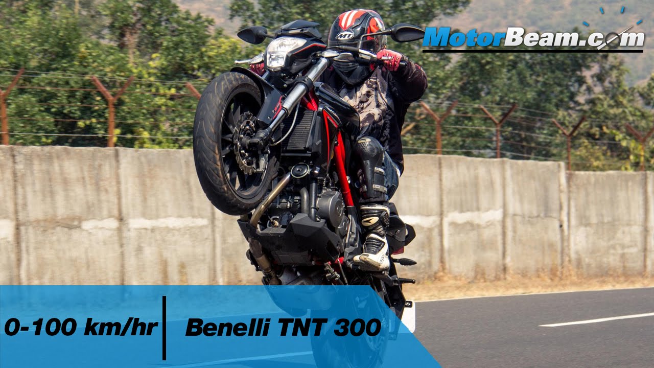 Benelli TNT 300 - 0-100 km/hr & Exhaust Note | MotorBeam