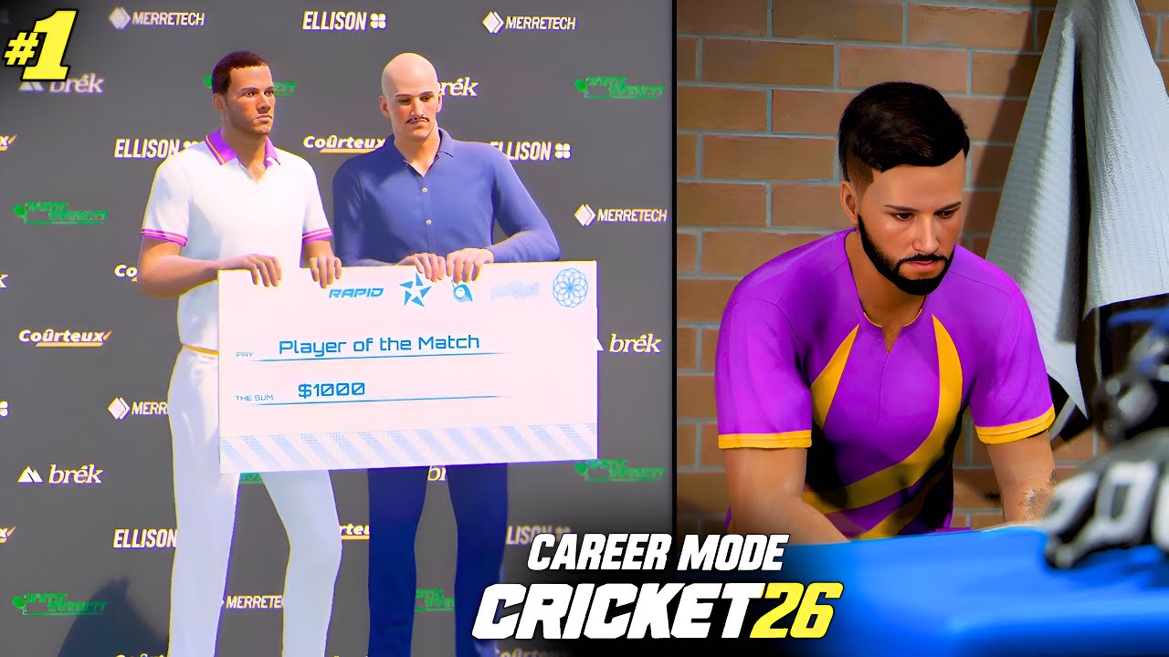 Cricket 26 Career Mode #1 | My Journey Begins! 🏏🔥 Road to Legend