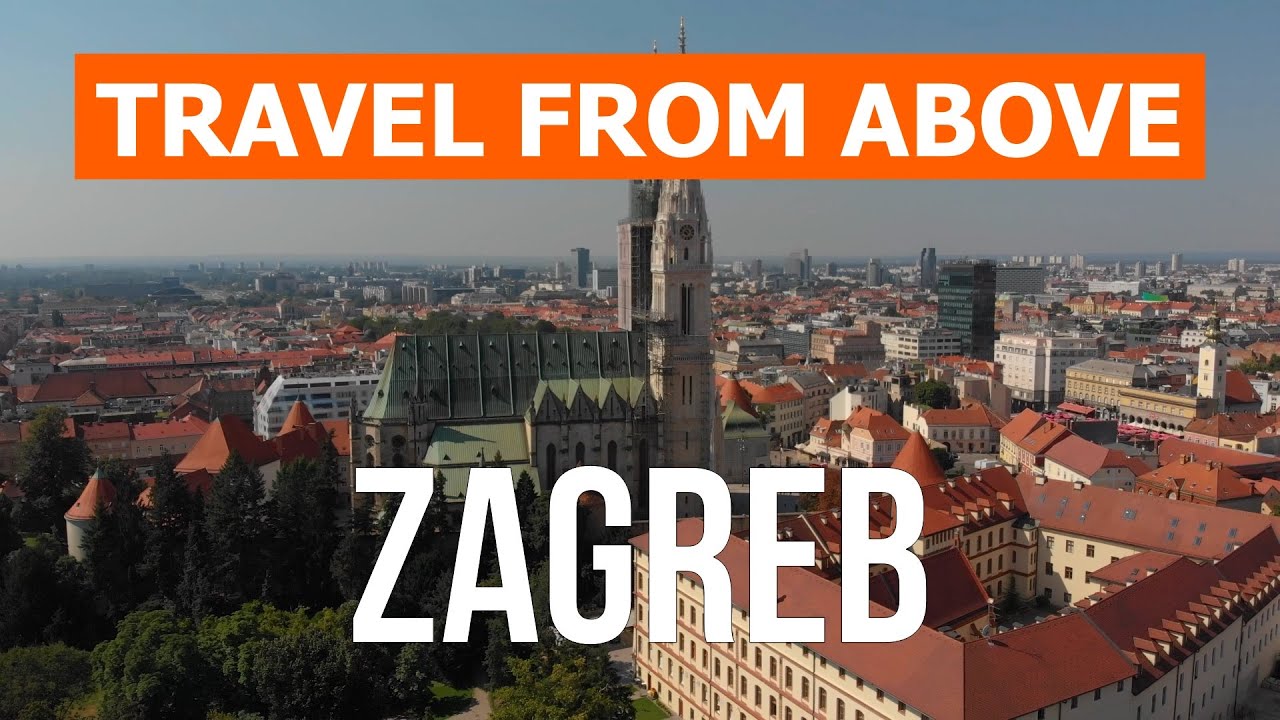 Zagreb from drone | 4k video | Croatia, Zagreb from above