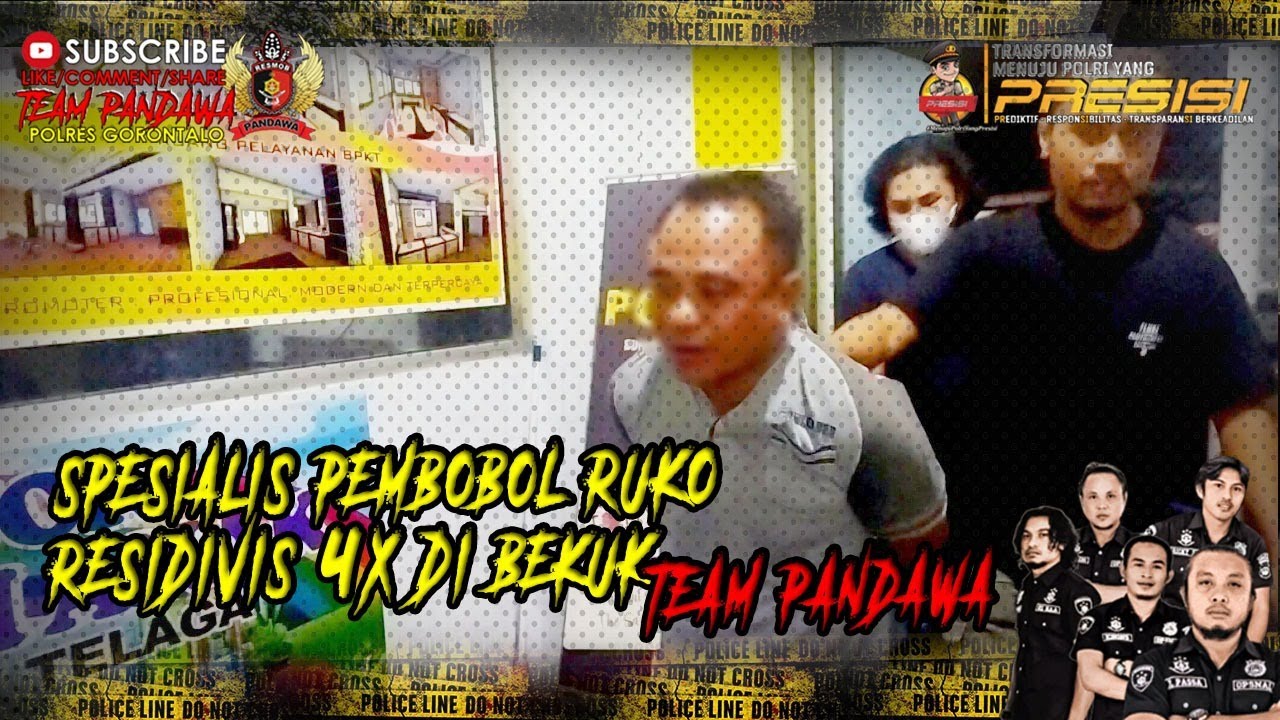 BERAKSI LAGI R3SIDIVIS SPESIALIS RUKO DIBEKUK TEAM PANDAWA