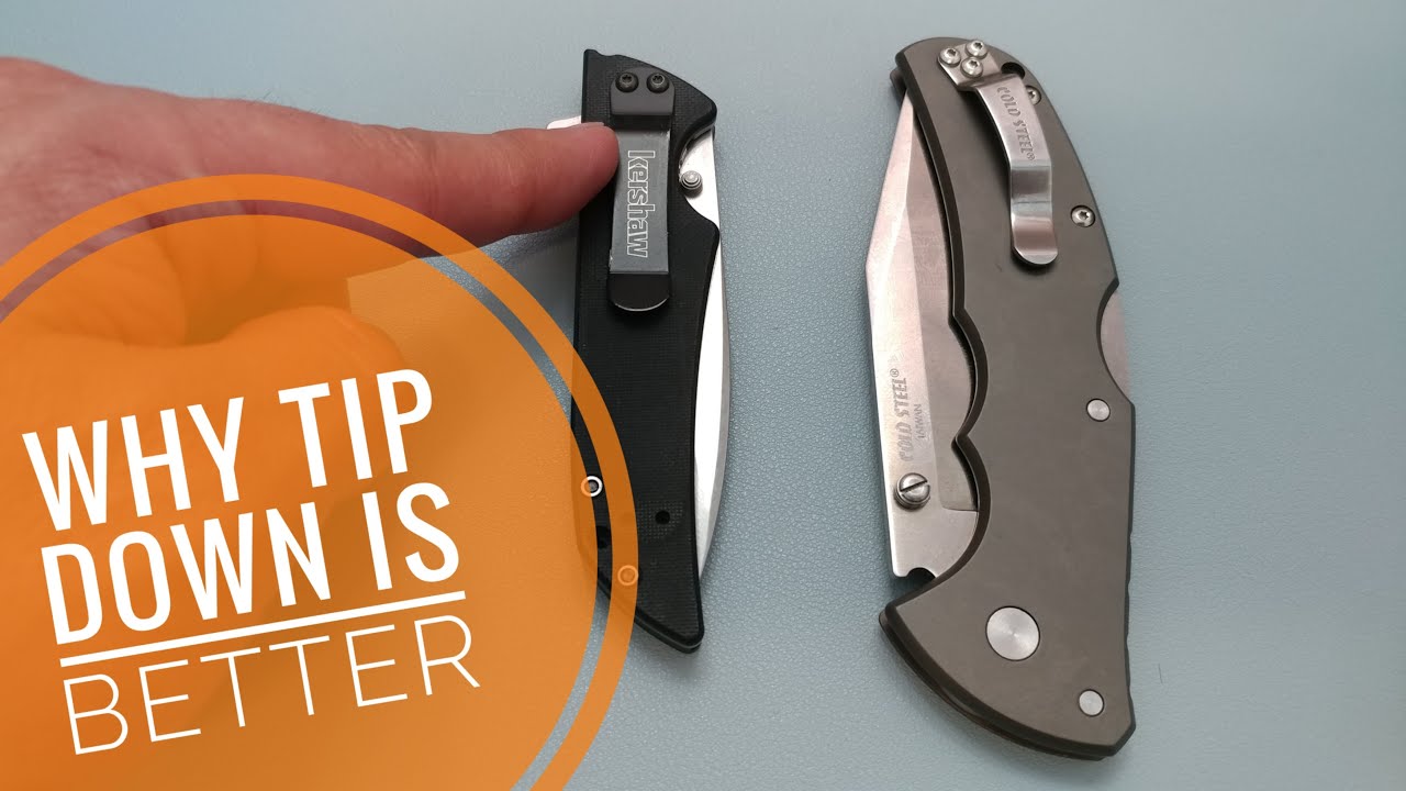 Tip Down Carry is Better for Pocket Knives