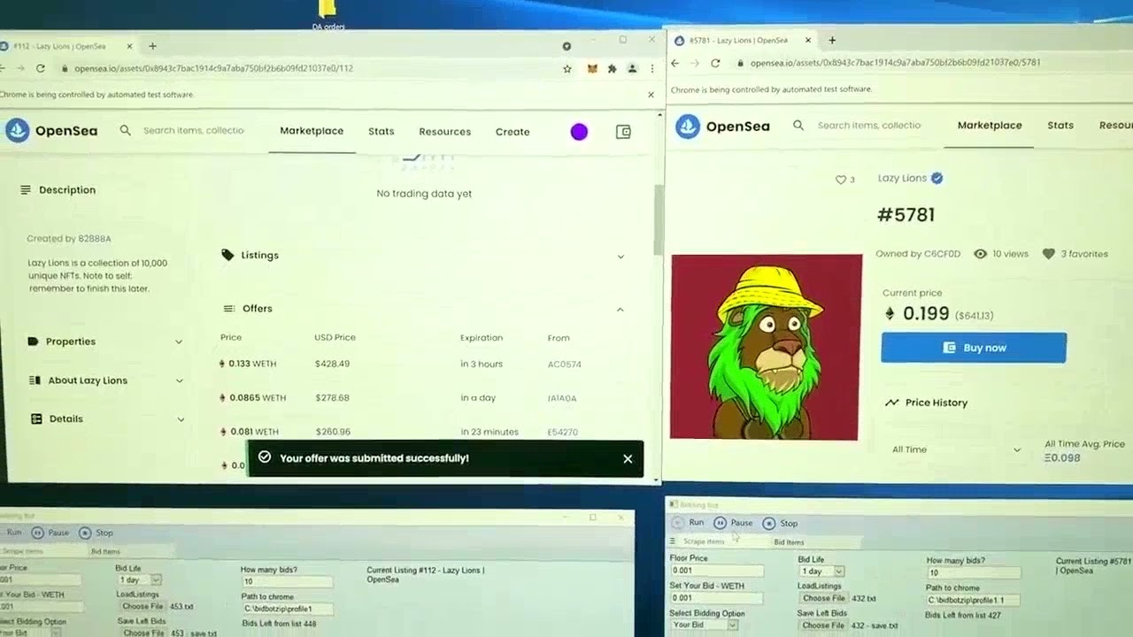 Sniper Bot Opensea - Fast & Multithread & Multi-wallet!