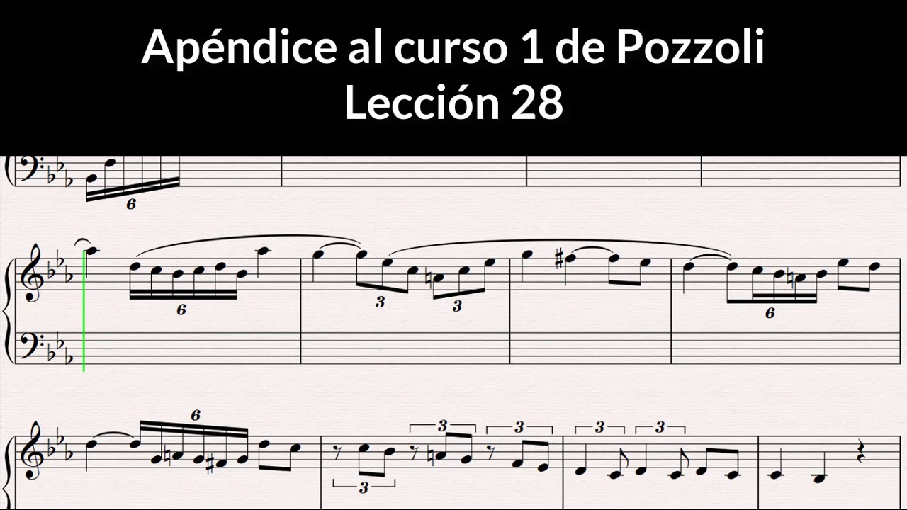 Apéndice al curso 1 de Pozzoli-Lección 28