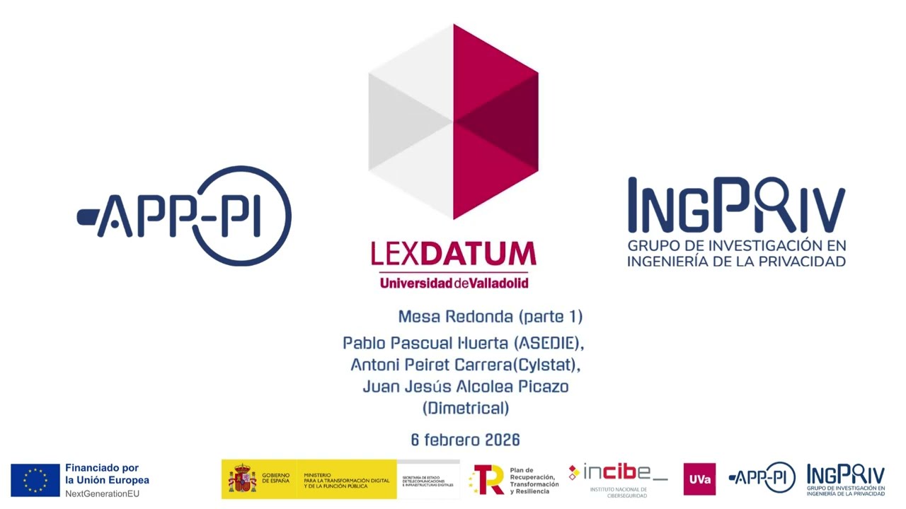 Mesa Redonda en las XI Jornadas de LexDatum, febrero 2026 (parte 1)