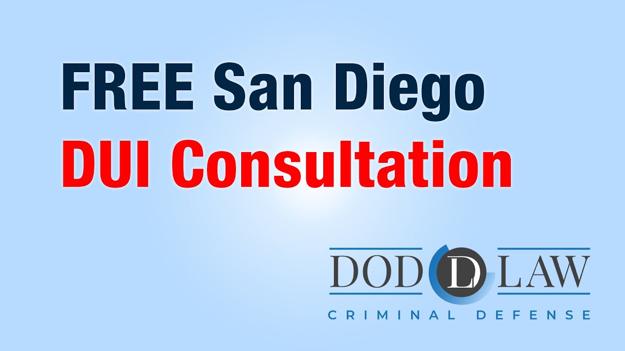 Free San Diego DUI Consultation | Best DUI Lawyer | Criminal Defense Attorney | San Diego | Vista CA