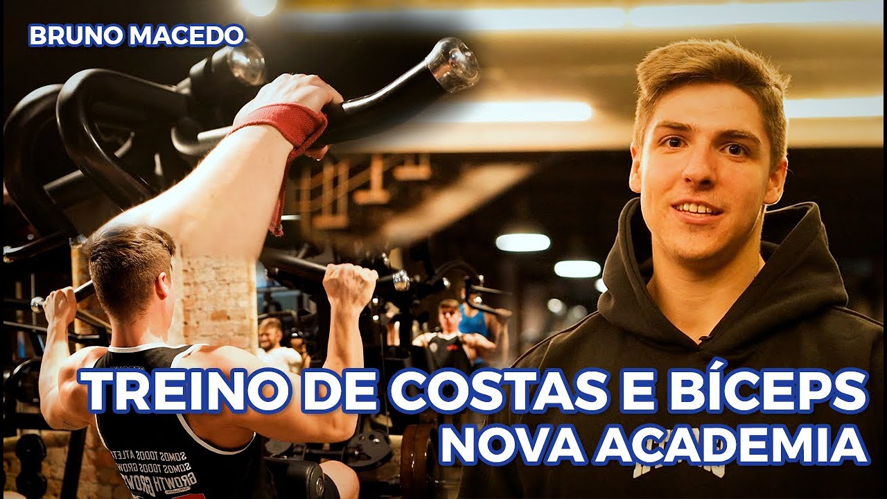 TREINO PARA NATURAIS DE COSTAS E BÍCEPS 🔥 - VISITA À NOVA ACADEMIA 🌱