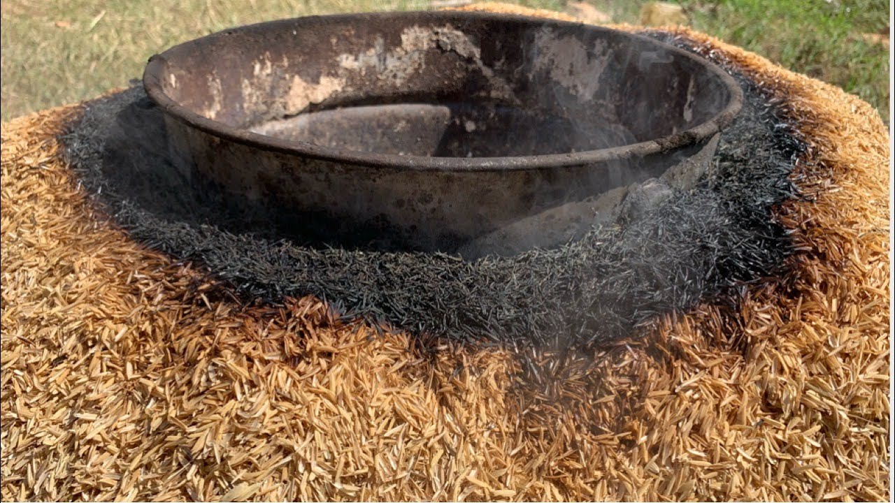 Carbonized Rice Husk | Carbonized Rice Hull | Make Rice Husk Charcoal
