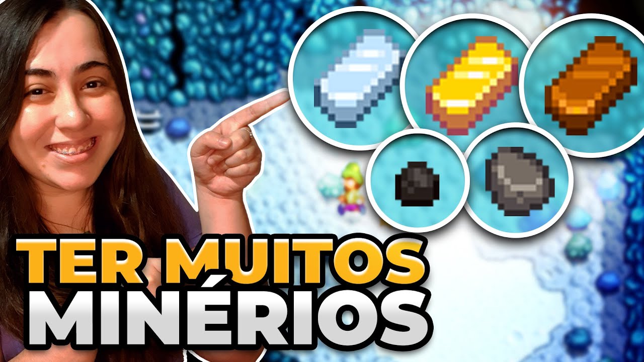 COMO CONSEGUIR OURO FERRO COBRE E MUITA PEDRA CARVÃO NO STARDEW VALLEY