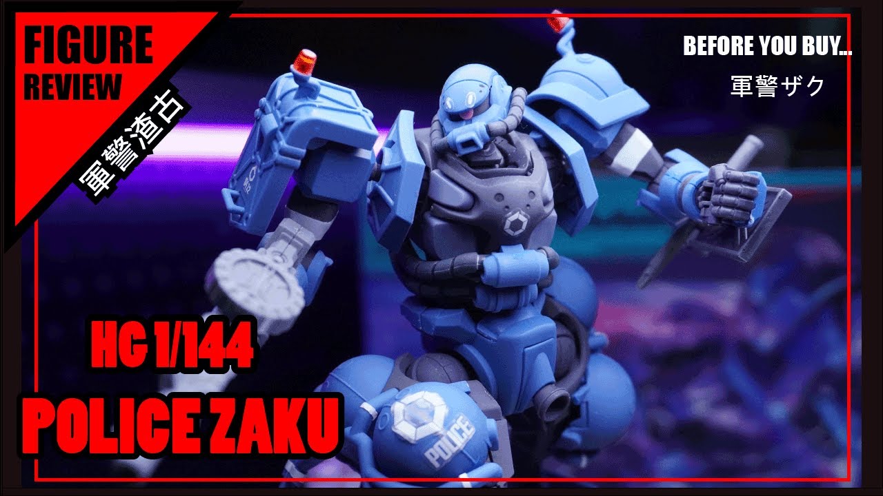 HG 1/144 Police Zaku REVIEW. HG 1/144 軍警渣古開箱. 機動戰士 GQuuuuuuX