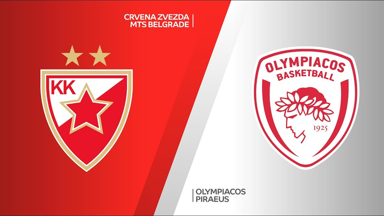 Crvena Zvezda mts Belgrade - Olympiacos Piraeus Highlights | EuroLeague, RS Round 15