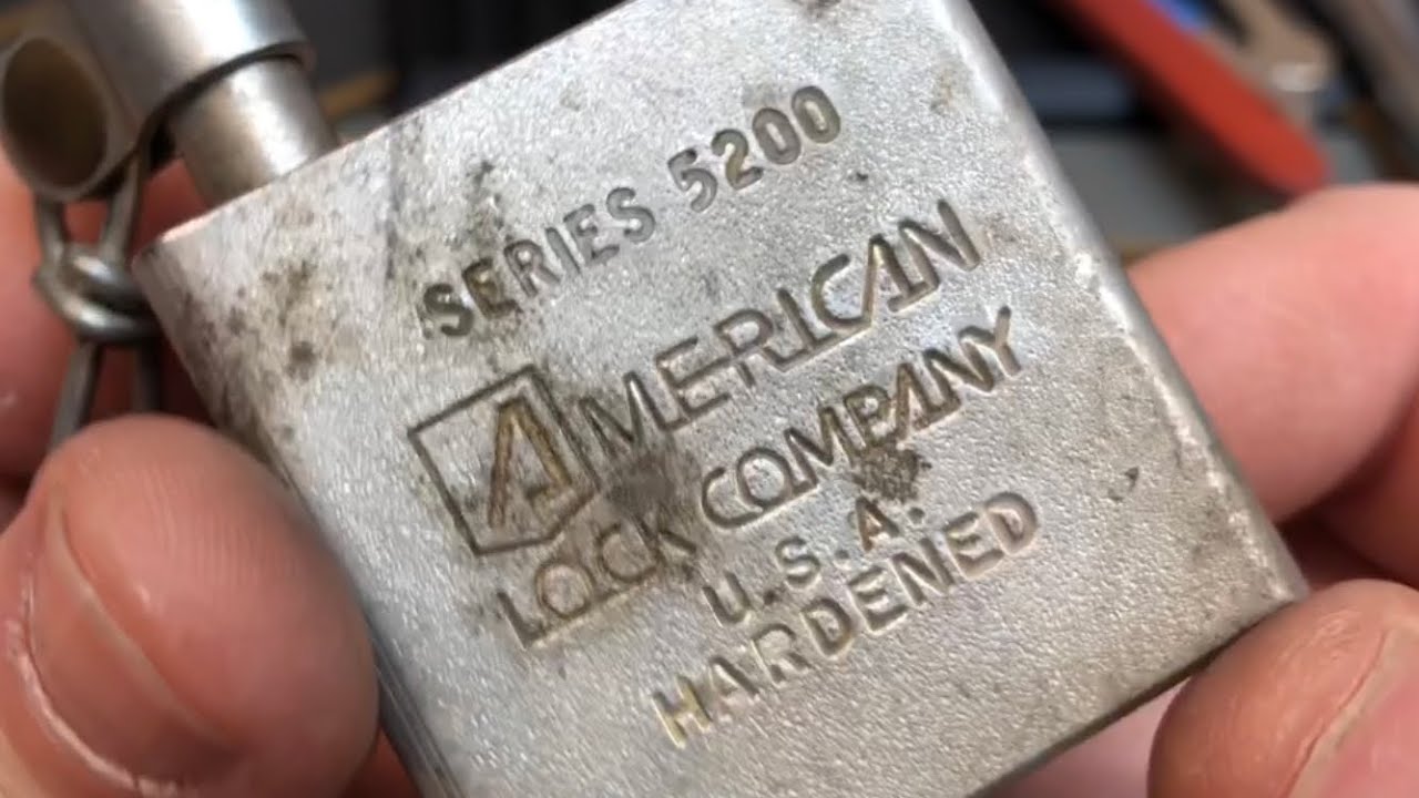 (126) American Lock 5200 - key retaining- pick, gut & reassembly
