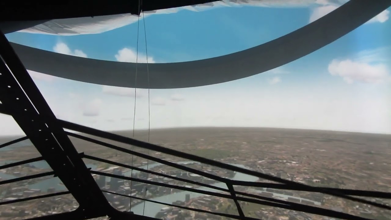Brooklands Concorde simulator collimated mirror and BP screen testing