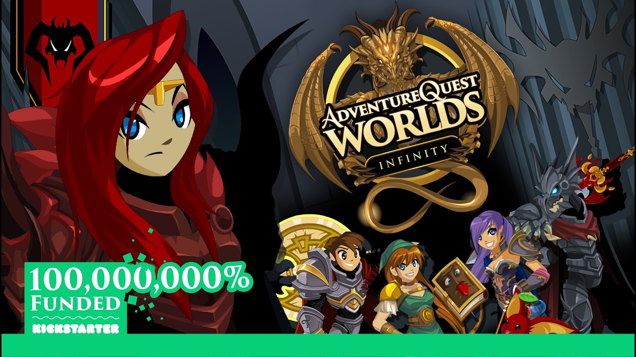 Трейлер к игре AdventureQuest Worlds: Infinity с Kickstarter (100 000 000% финансирования собрано...