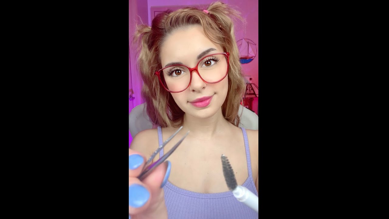 ASMR FAST Eyebrow Plucking & Styling FAST #shorts PERSONAL ATTENTION & Doing Your Eyebrows 💄