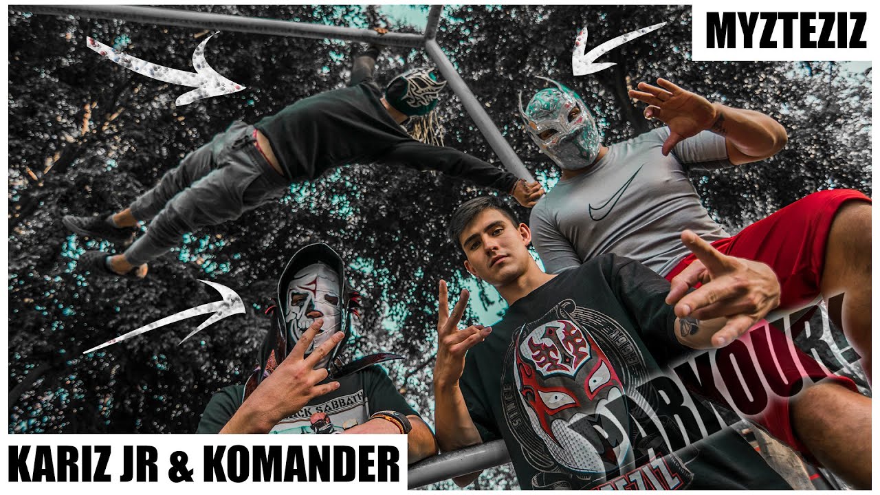 JOVENES PROMESAS DE LA LUCHA - Haciendo PARKOUR con MYZTEZIZ JR, KARIS JR & KOMANDER | JAIR GUERRA