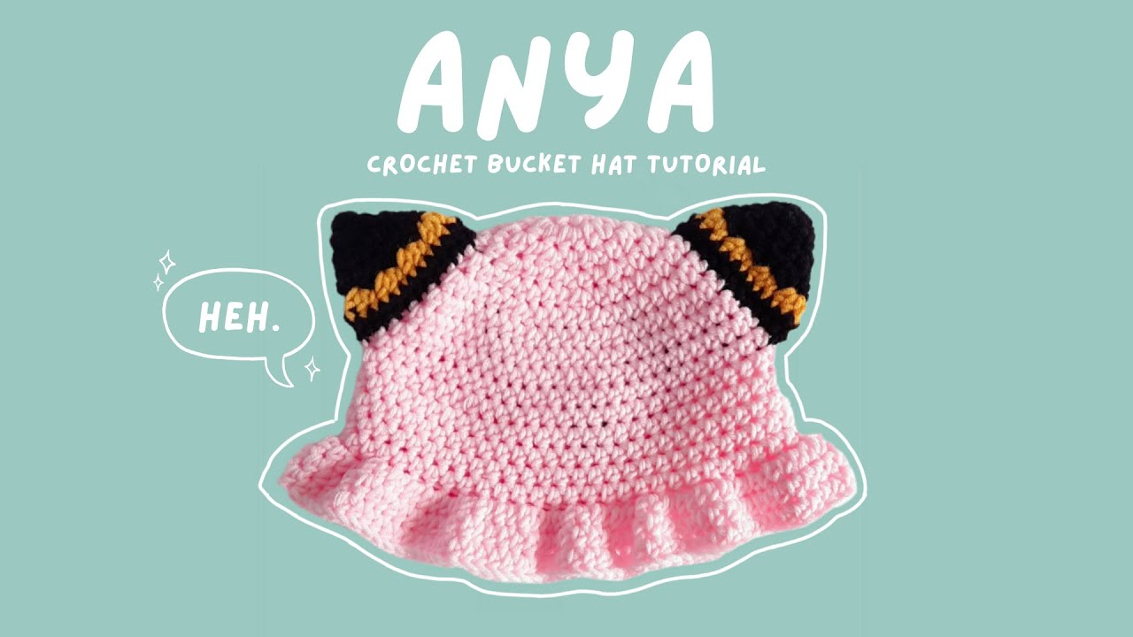 Anya Crochet Bucket Hat | 6-12 M | Left Handed