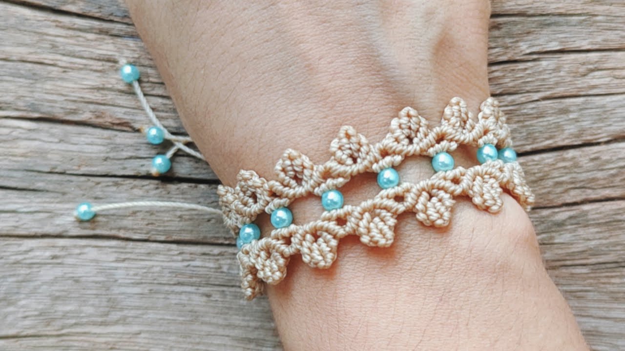 Pulseira Macramê com Miçangas: Tutorial Passo a Passo Fácil - Faça em Casa!