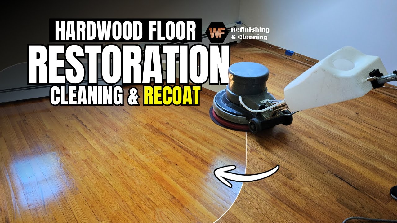 Hardwood Floor Restoration   Cleaning & Recoat in Warren NJ
