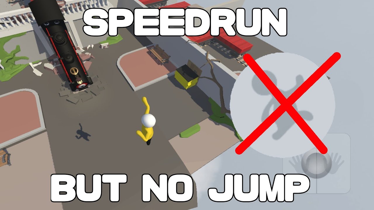 Human fall flat speedrun but you can't jump (android) 3 levels