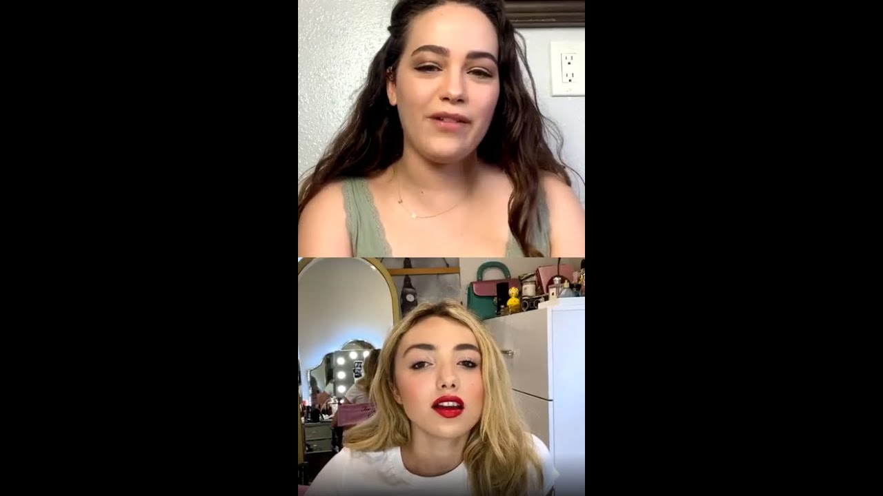 Peyton List & Mary Mouser Instagram Live Stream September 27, 2020