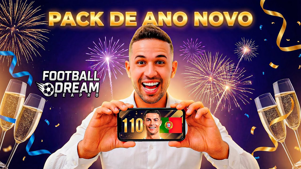 🎆RESGATE AGORA! 😱 CODIGUIN DE ANO NOVO NO FOOTBALL DREAM BE A PRO, CHEGMOS NO LENDA 1