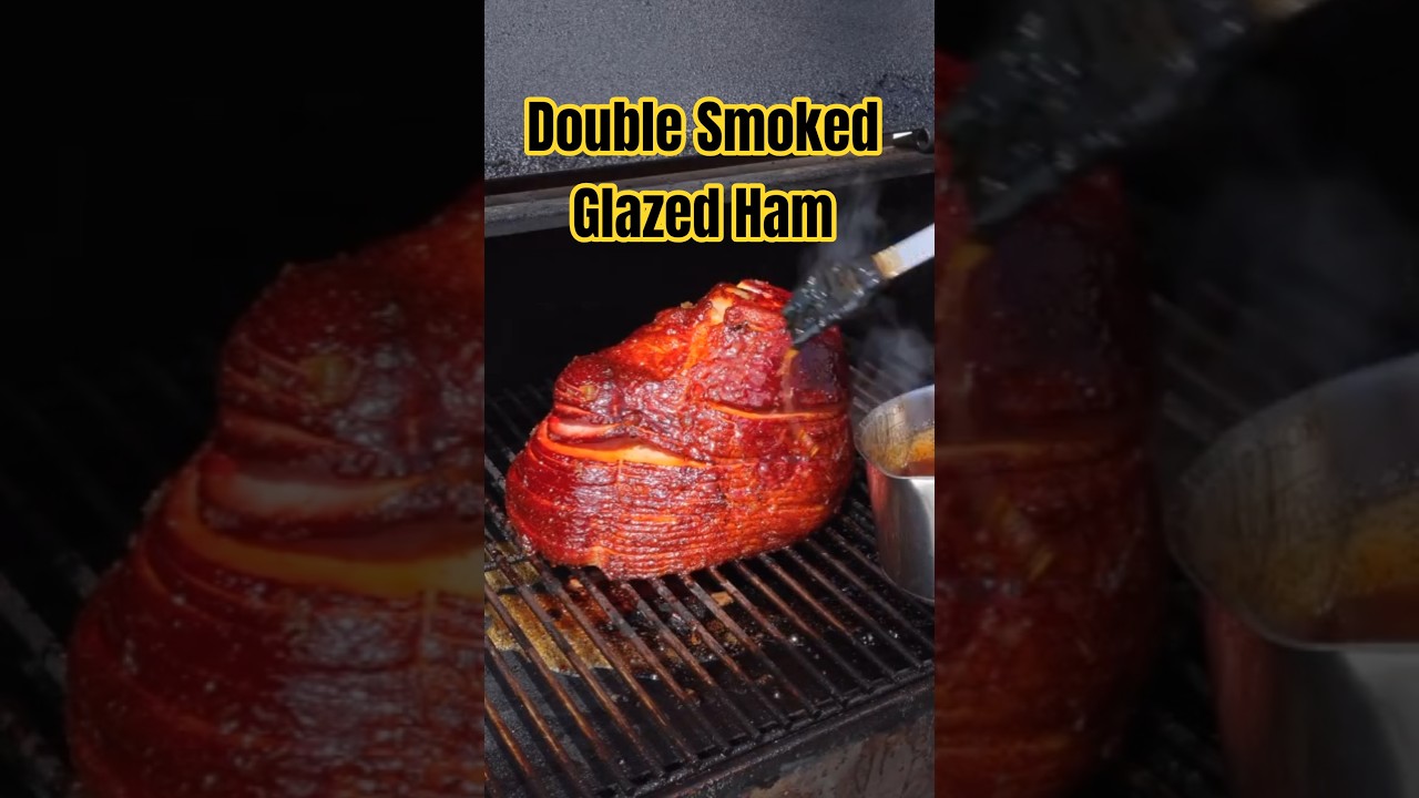 Double Smoked Glazed Ham on a Pellet Grill  #bbq #smokedmeat