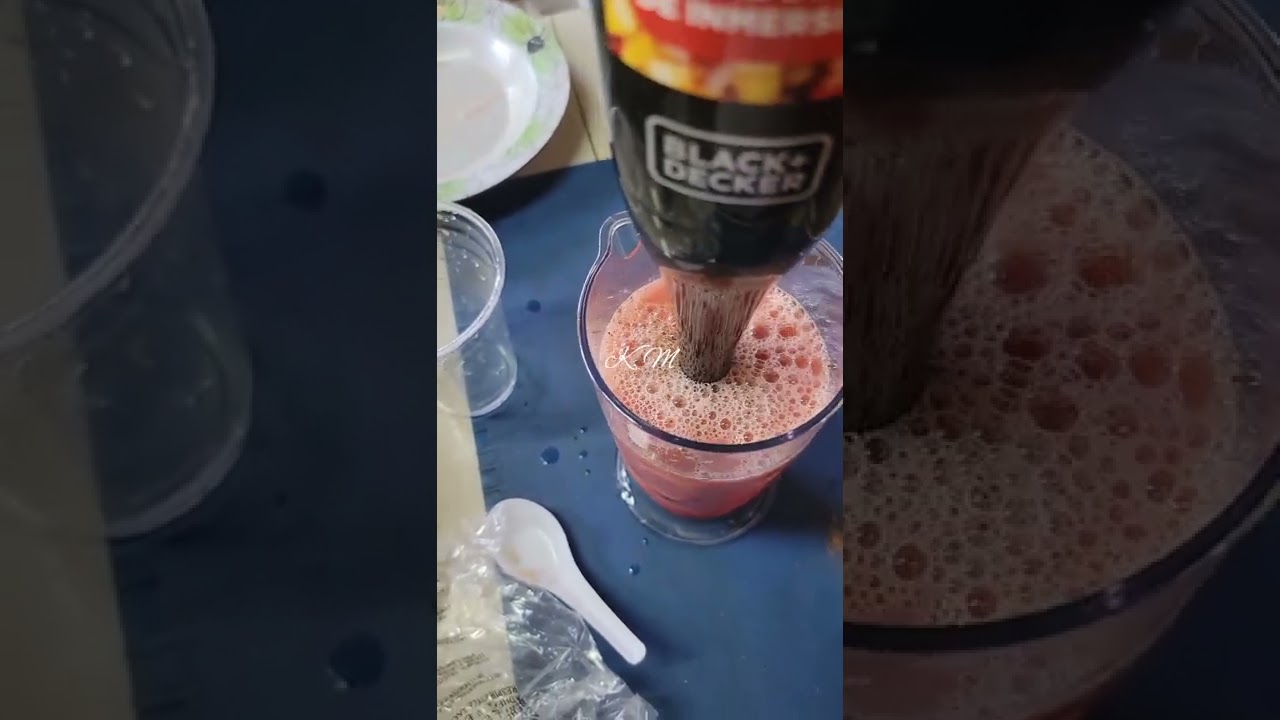 trying out the 3 in 1 blender for my watermelon juice recipe