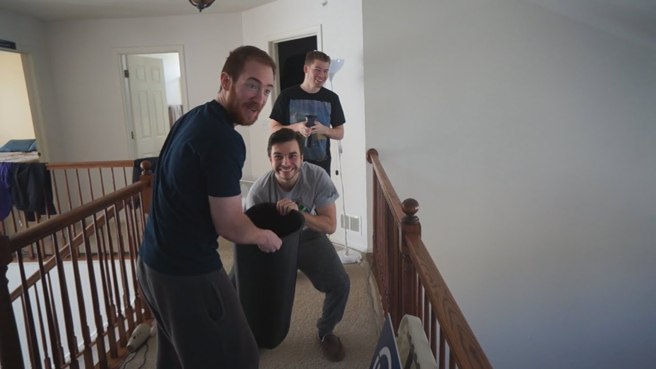 GARBAGE CAN FULL OF WATER PRANK