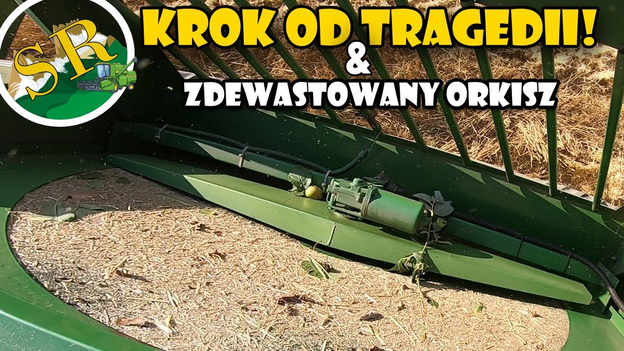 Żniwa 2022 z John Deere 2054 HillMaster - o krok od tragedii na zdewastowanym orkiszu!